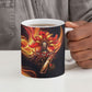 Trinbago Knight Riders Cricket Ceramic Mug Trinidad and Tobago Fiery Knight Warrior Bat Flame