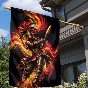 Trinbago Knight Riders Cricket Garden Flag Trinidad and Tobago Fiery Knight Warrior Bat Flame
