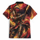Trinbago Knight Riders Cricket Hawaiian Shirt Trinidad and Tobago Fiery Knight Warrior Bat Flame