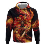 Trinbago Knight Riders Cricket Hoodie Trinidad and Tobago Fiery Knight Warrior Bat Flame