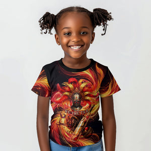 Trinbago Knight Riders Cricket Kid T shirt Trinidad and Tobago Fiery Knight Warrior Bat Flame