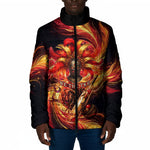 Trinbago Knight Riders Cricket Padded Jacket Trinidad and Tobago Fiery Knight Warrior Bat Flame
