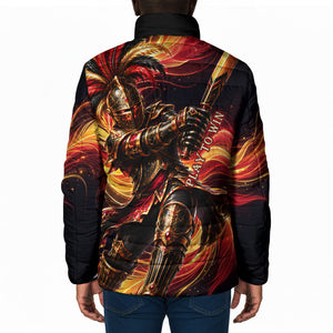 Trinbago Knight Riders Cricket Padded Jacket Trinidad and Tobago Fiery Knight Warrior Bat Flame