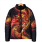 Trinbago Knight Riders Cricket Padded Jacket Trinidad and Tobago Fiery Knight Warrior Bat Flame