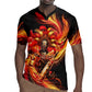 Trinbago Knight Riders Cricket Rugby Jersey Trinidad and Tobago Fiery Knight Warrior Bat Flame