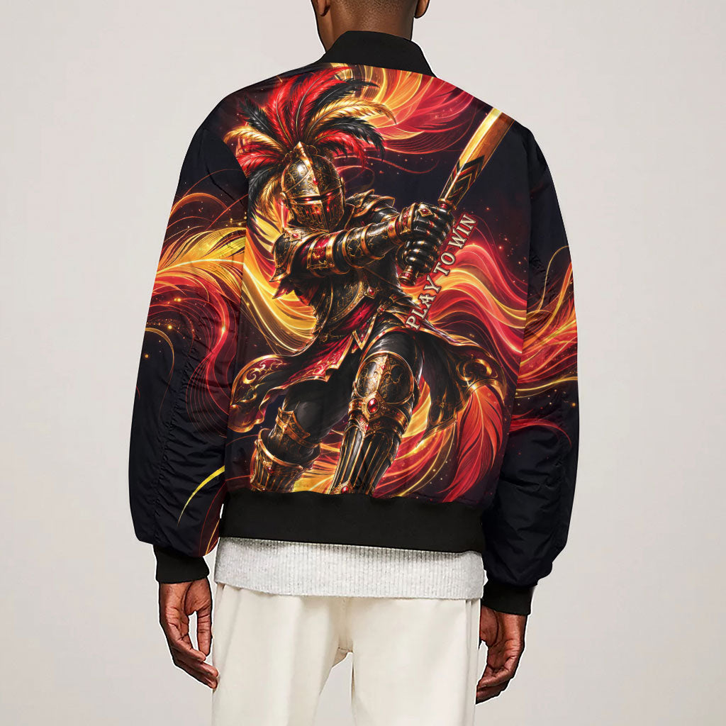Trinbago Knight Riders Cricket Sleeve Zip Bomber Jacket Trinidad and Tobago Fiery Knight Warrior Bat Flame