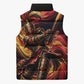 Trinbago Knight Riders Cricket Sleeveless Puffer Jacket Trinidad and Tobago Fiery Knight Warrior Bat Flame