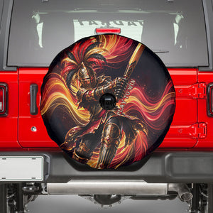 Trinbago Knight Riders Cricket Spare Tire Cover Trinidad and Tobago Fiery Knight Warrior Bat Flame