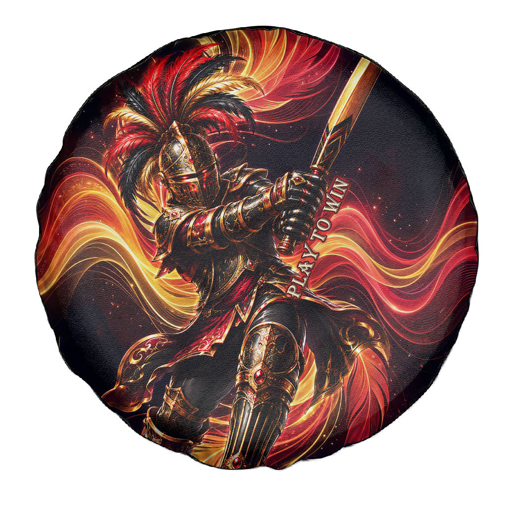 Trinbago Knight Riders Cricket Spare Tire Cover Trinidad and Tobago Fiery Knight Warrior Bat Flame