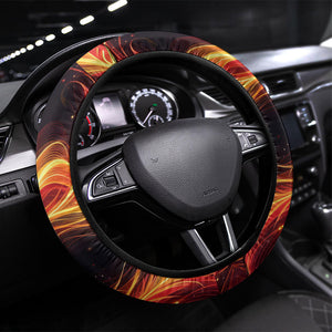 Trinbago Knight Riders Cricket Steering Wheel Cover Trinidad and Tobago Fiery Knight Warrior Bat Flame