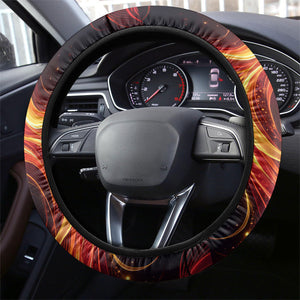 Trinbago Knight Riders Cricket Steering Wheel Cover Trinidad and Tobago Fiery Knight Warrior Bat Flame