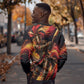 Trinbago Knight Riders Cricket Sweatshirt Trinidad and Tobago Fiery Knight Warrior Bat Flame