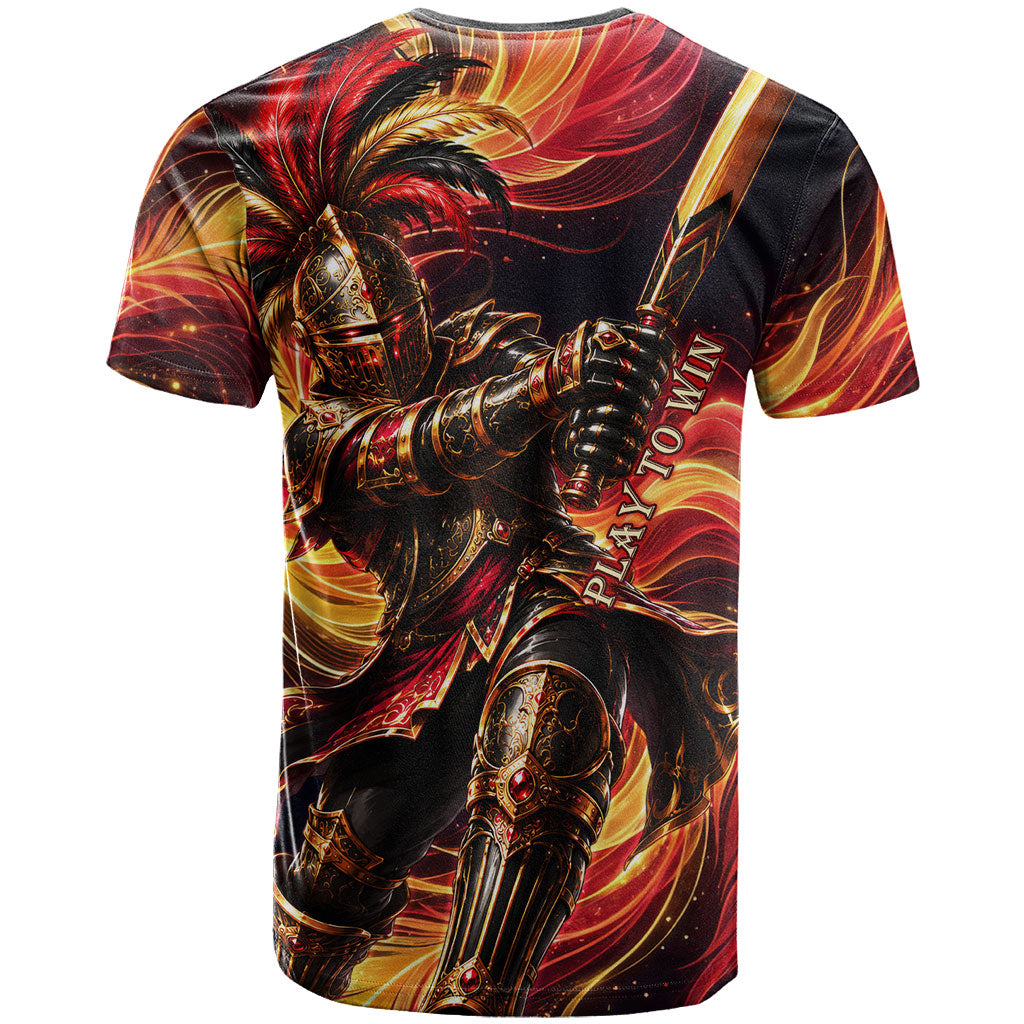 Trinbago Knight Riders Cricket T shirt Trinidad and Tobago Fiery Knight Warrior Bat Flame