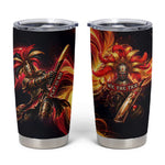 Trinbago Knight Riders Cricket Tumbler Cup Trinidad and Tobago Fiery Knight Warrior Bat Flame