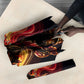 Trinbago Knight Riders Cricket Umbrella Trinidad and Tobago Fiery Knight Warrior Bat Flame