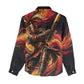 Trinbago Knight Riders Cricket Women Casual Shirt Trinidad and Tobago Fiery Knight Warrior Bat Flame