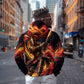 Trinbago Knight Riders Cricket Zip Hoodie Trinidad and Tobago Fiery Knight Warrior Bat Flame