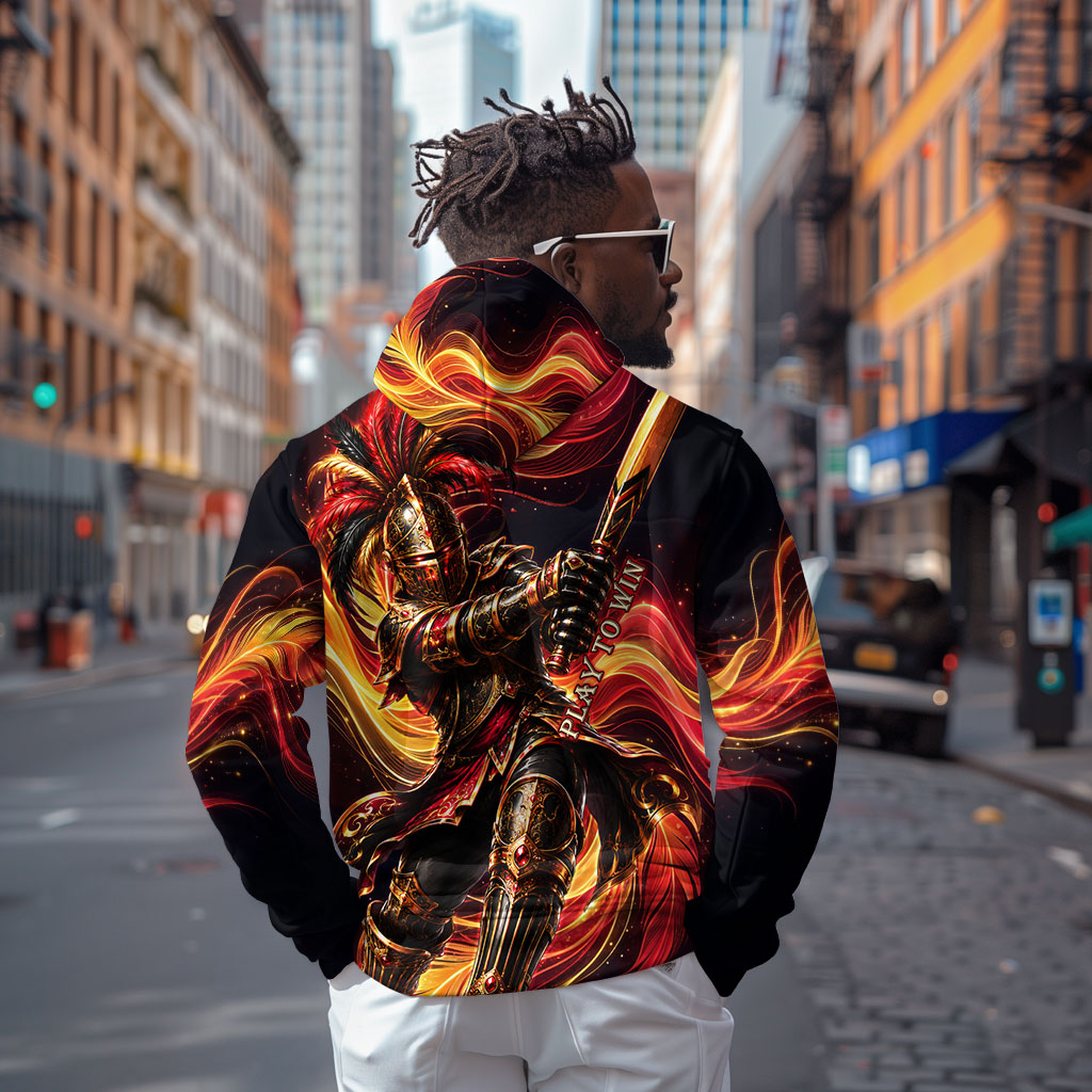 Trinbago Knight Riders Cricket Zip Hoodie Trinidad and Tobago Fiery Knight Warrior Bat Flame