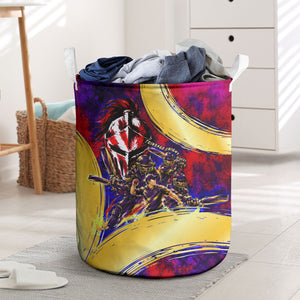 Trinbago Knight Riders Cricket Laundry Basket Trinidad and Tobago Unleash The Knight Brush Stroke