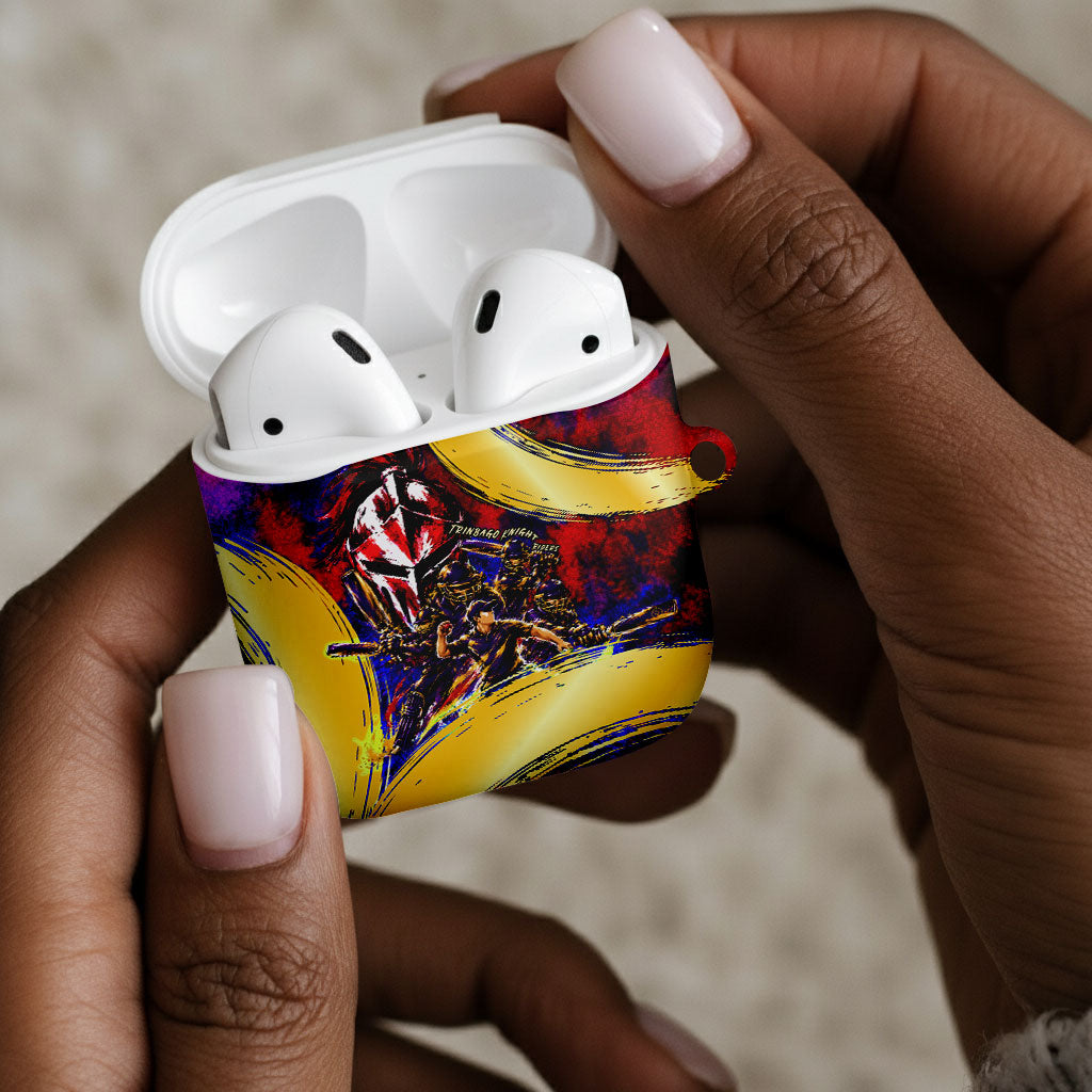 Trinbago Knight Riders Cricket AirPods Case Trinidad and Tobago Unleash The Knight Brush Stroke