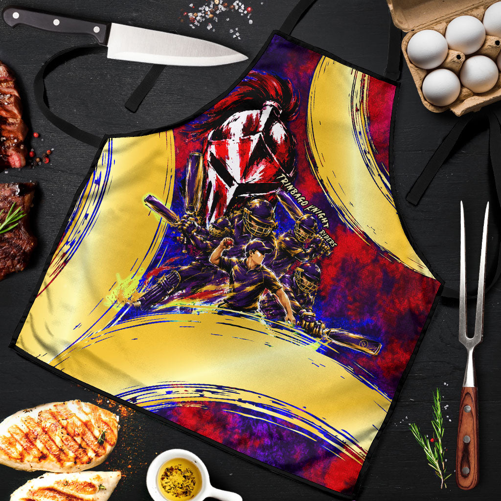 Trinbago Knight Riders Cricket Apron Trinidad and Tobago Unleash The Knight Brush Stroke