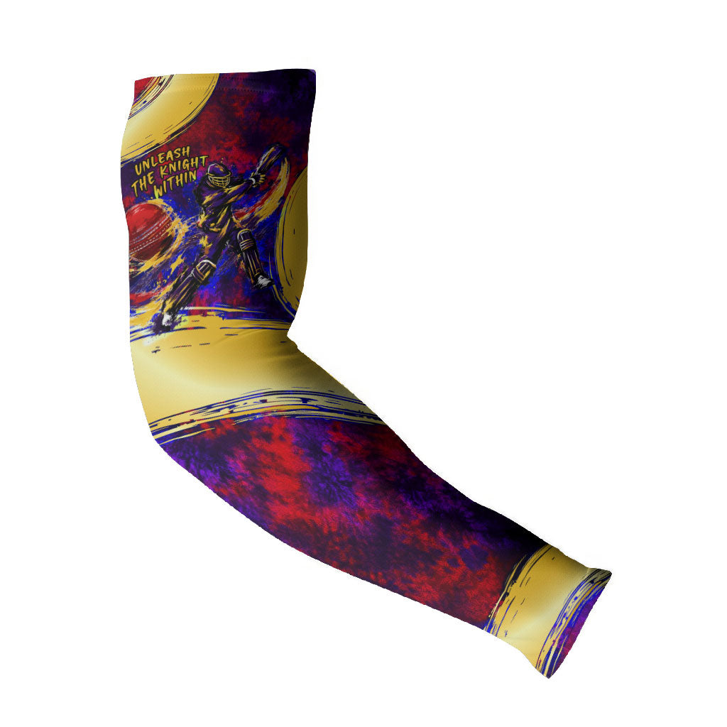 Trinbago Knight Riders Cricket Arm Sleeves Trinidad and Tobago Unleash The Knight Brush Stroke