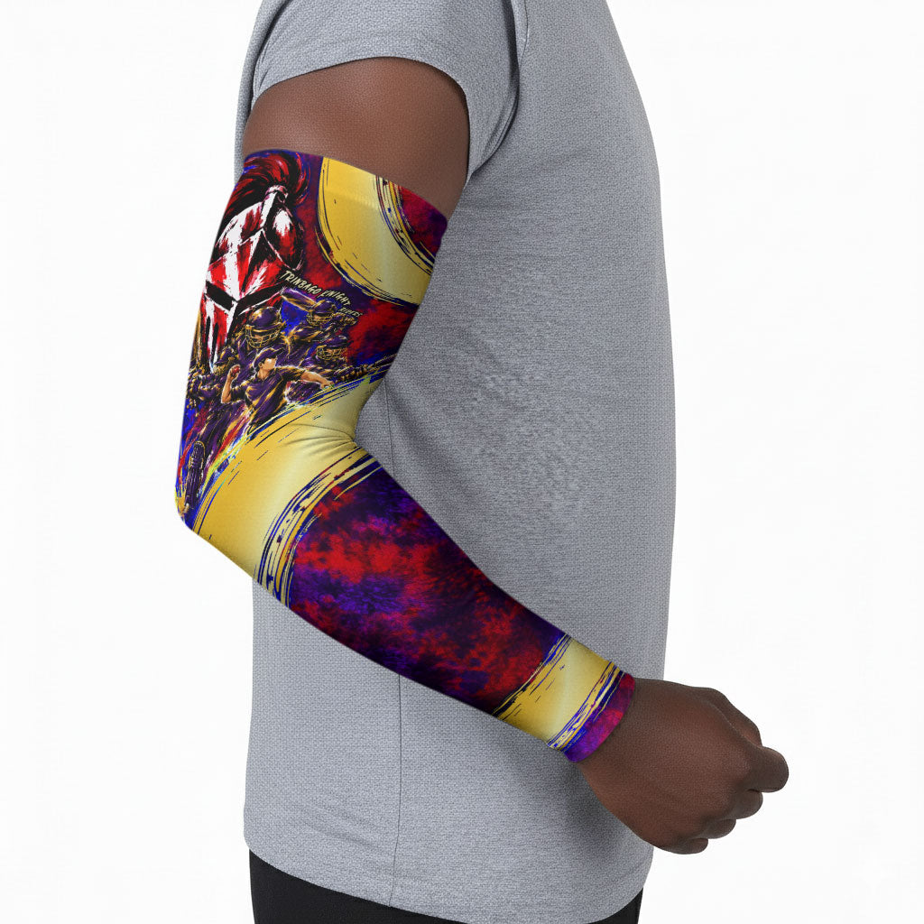 Trinbago Knight Riders Cricket Arm Sleeves Trinidad and Tobago Unleash The Knight Brush Stroke