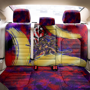 Trinbago Knight Riders Cricket Back Car Seat Cover Trinidad and Tobago Unleash The Knight Brush Stroke