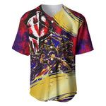 Trinbago Knight Riders Cricket Baseball Jersey Trinidad and Tobago Unleash The Knight Brush Stroke