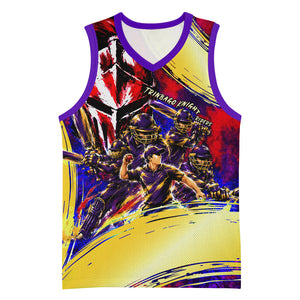 Trinbago Knight Riders Cricket Basketball Jersey Trinidad and Tobago Unleash The Knight Brush Stroke