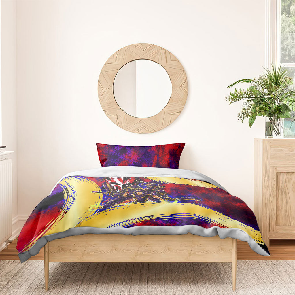 Trinbago Knight Riders Cricket Bedding Set Trinidad and Tobago Unleash The Knight Brush Stroke