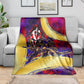 Trinbago Knight Riders Cricket Blanket Trinidad and Tobago Unleash The Knight Brush Stroke