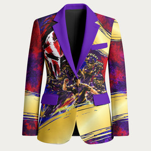 Trinbago Knight Riders Cricket Blazer Trinidad and Tobago Unleash The Knight Brush Stroke