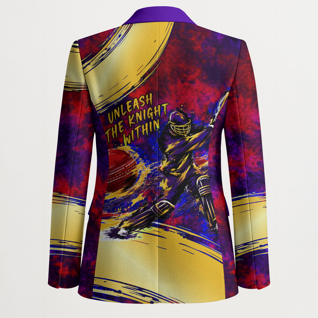 Trinbago Knight Riders Cricket Blazer Trinidad and Tobago Unleash The Knight Brush Stroke