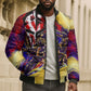 Trinbago Knight Riders Cricket Bomber Puffer Jacket Trinidad and Tobago Unleash The Knight Brush Stroke