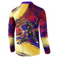 Trinbago Knight Riders Cricket Button Sweatshirt Trinidad and Tobago Unleash The Knight Brush Stroke
