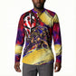 Trinbago Knight Riders Cricket Button Sweatshirt Trinidad and Tobago Unleash The Knight Brush Stroke