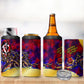 Trinbago Knight Riders Cricket 4 in 1 Can Cooler Tumbler Trinidad and Tobago Unleash The Knight Brush Stroke