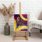 Trinbago Knight Riders Cricket Canvas Wall Art Trinidad and Tobago Unleash The Knight Brush Stroke