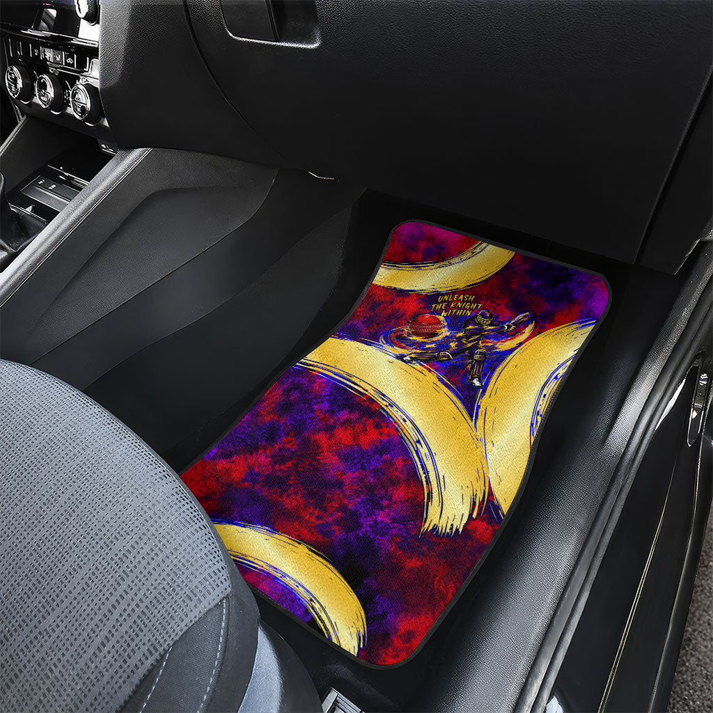 Trinbago Knight Riders Cricket Car Mats Trinidad and Tobago Unleash The Knight Brush Stroke