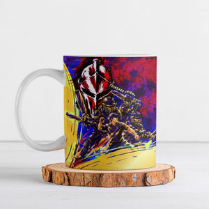 Trinbago Knight Riders Cricket Ceramic Mug Trinidad and Tobago Unleash The Knight Brush Stroke