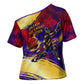 Trinbago Knight Riders Cricket Cross Shoulder Shirt Trinidad and Tobago Unleash The Knight Brush Stroke