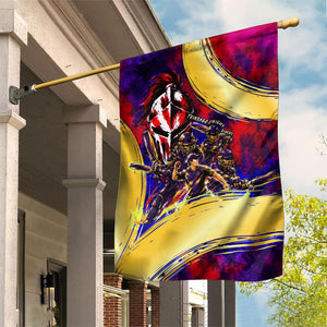 Trinbago Knight Riders Cricket Garden Flag Trinidad and Tobago Unleash The Knight Brush Stroke
