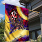 Trinbago Knight Riders Cricket Garden Flag Trinidad and Tobago Unleash The Knight Brush Stroke