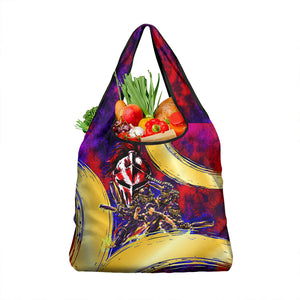Trinbago Knight Riders Cricket Grocery Bag Trinidad and Tobago Unleash The Knight Brush Stroke