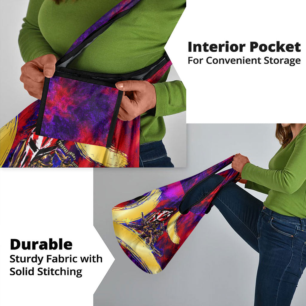 Trinbago Knight Riders Cricket Grocery Bag Trinidad and Tobago Unleash The Knight Brush Stroke