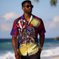 Trinbago Knight Riders Cricket Hawaiian Shirt Trinidad and Tobago Unleash The Knight Brush Stroke