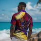 Trinbago Knight Riders Cricket Hawaiian Shirt Trinidad and Tobago Unleash The Knight Brush Stroke