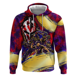Trinbago Knight Riders Cricket Hoodie Trinidad and Tobago Unleash The Knight Brush Stroke