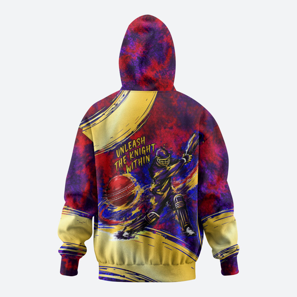 Trinbago Knight Riders Cricket Hoodie Trinidad and Tobago Unleash The Knight Brush Stroke